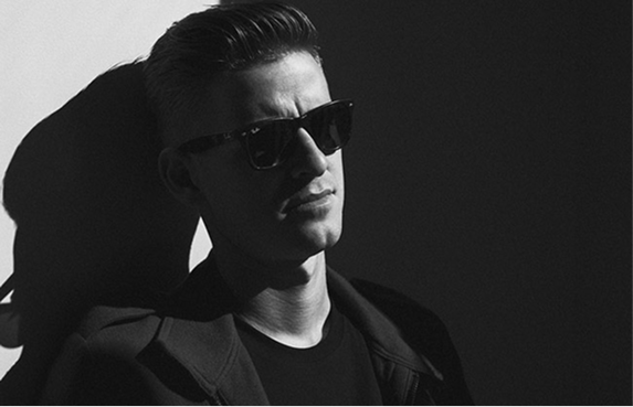 Studio portrait with sunglasses